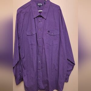 Purple Panhandle 3xl Pearl Snap Men's Shirt